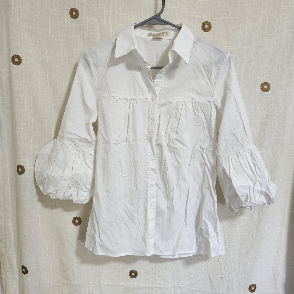 Michael Kors Women's Blouse White Size Medium